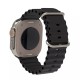 Silikonový řemínek Ocean pro Apple Watch 1/2/3/4/5/6/7/8/9/10/SE/SE 2 (38/40/41/42mm) černý