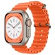 Silikonový řemínek Ocean pro Apple Watch 1/2/3/4/5/6/7/8/9/10/SE/SE 2 (38/40/41/42mm) oranžový