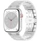 Kovový řemínek Premium pro Apple Watch 1/2/3/4/5/6/7/8/9/10/SE/SE 2 (38/40/41/42mm) stříbrný