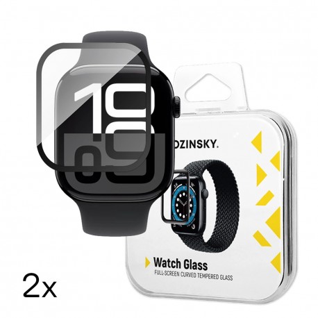 2x Wozinsky 3D hybridní sklo pro Apple Watch Series 10 42mm