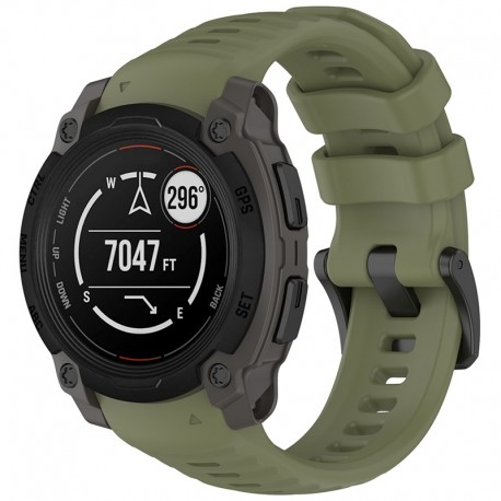 Techsuit silikonový řemínek pro Garmin Instinct E 40mm zelený