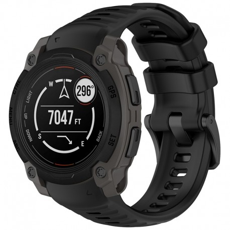 Techsuit silikonový řemínek pro Garmin Instinct E 45mm černý