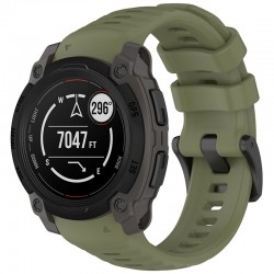 Techsuit silikonový řemínek pro Garmin Instinct E 45mm zelený
