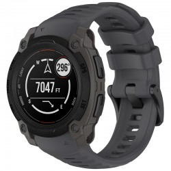 Techsuit silikonový řemínek pro Garmin Instinct E 45mm šedý