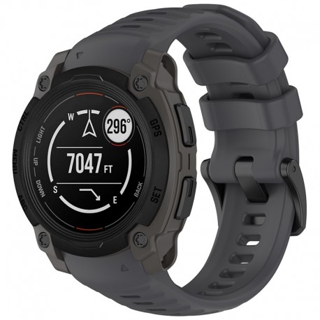 Techsuit silikonový řemínek pro Garmin Instinct E 45mm šedý