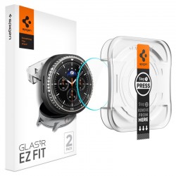 Spigen Glas.tR EZ FIT 2-pack tvrzené sklo 9H pro Samsung Galaxy Watch 8 Classic 46mm