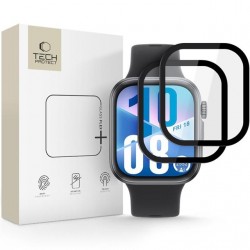 Hybridní sklo Tech-Protect Glass Flex+ 2-pack pro Huawei Watch Fit 3 / Fit 4 černé