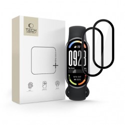 Hybridní sklo Tech-Protect Glass Flex+ 2-pack pro Xiaomi Smart Band 10 černé