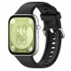 Techsuit W061 silikonový řemínek pro Huawei Watch Fit 3 / Fit 4 / Fit 4 Pro černý