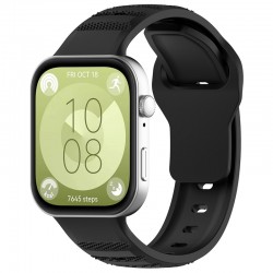 Techsuit W050 silikonový řemínek pro Huawei Watch Fit 3 / Fit 4 / Fit 4 Pro černý
