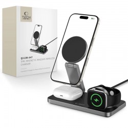 Bezdrátová nabíječka 3v1 Tech-Protect MagSafe QI15W-A47 Apple iPhone / Apple Watch / AirPods černá