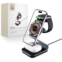 Bezdrátová stolní nabíječka 3v1 Tech-Protect QI15W-A29 Apple iPhone / Apple Watch / AirPods