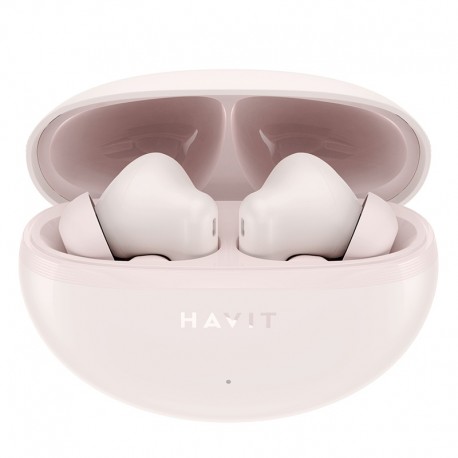 Bezdrátová Bluetooth sluchátka Havit TW986 růžová