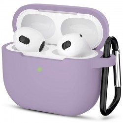 Techsuit silikonový obal na Apple AirPods 3 fialový