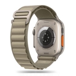 Tech-Protect Aplský tah pro Apple Watch 5/6/7/8/9/10/Ultra 42/44/45/46/49mm titanium / olive