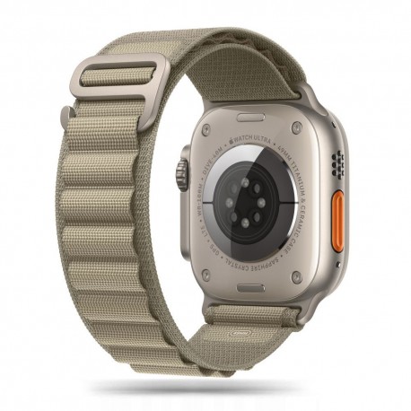 Tech-Protect Aplský tah pro Apple Watch 5/6/7/8/9/10/Ultra 42/44/45/46/49mm titanium / olive