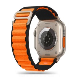 Tech-Protect Aplský tah pro Apple Watch 5/6/7/8/9/10/Ultra 42/44/45/46/49mm černý / oranžový