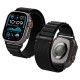 Spigen WBF1 nylonový řemínek pro Apple Watch 5/6/7/8/9/10/Ultra 42/44/45/46/49mm černý