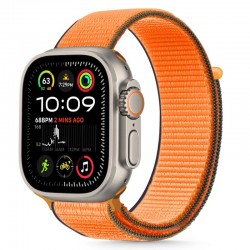 Tech-Protect nylonový řemínek pro Apple Watch 8 / 9 / 10 / 11 / SE / SE 2 38/40/41/42mm oranžový
