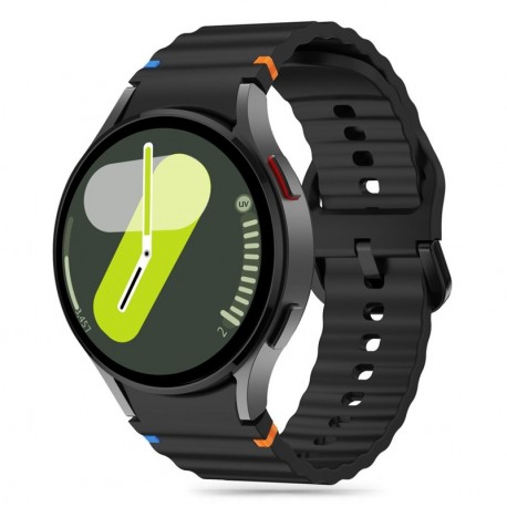 Tech-Protect silikonový řemínek pro Samsung Galaxy Watch 4 / 5 / 5 Pro / 6 / 7 / FE černý