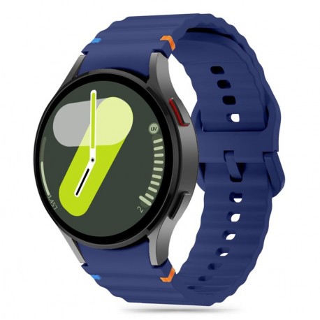 Tech-Protect silikonový řemínek pro Samsung Galaxy Watch 4 / 5 / 5 Pro / 6 / 7 / FE modrý
