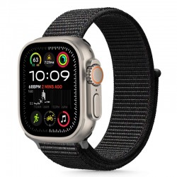 Tech-Protect nylonový řemínek pro Apple Watch 8 / 9 / 10 / 11 / Ultra 42/44/45/49 mm černý