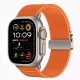 Tech-Protect Clasp nylonový řemínek pro Apple Watch 8 / 9 / 10 / 11 / Ultra 42/44/45/49 mm oranžový