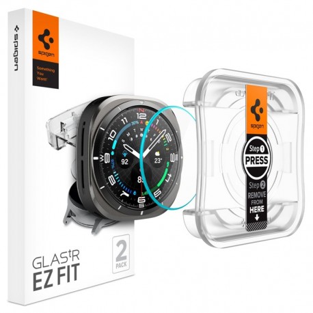Spigen Glas.tR EZ FIT 2-pack tvrzené sklo 9H pro Samsung Galaxy Watch Ultra 47mm