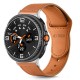 Kožený řemínek pro Samsung Galaxy Watch8 40mm / Watch8 44mm / Watch8 Classic 46mm hnědý