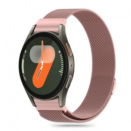 Tech-Protect milánský tah pro Samsung Galaxy Watch 4 / 5 / 5 Pro / 6 / 7 / FE růžový