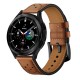 Tech-Protect kožený řemínek pro Samsung Galaxy Watch 4 / 5 / 5 Pro / 6 / 7 / FE hnědý