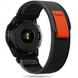 Nylonový řemínek Trail pro Garmin Fenix 5 / 5 Plus / 6 / 6 Pro / 7 / 8 47mm černý