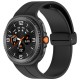 Techsuit W011 silikonový řemínek pro Samsung Galaxy Watch8 40mm / Watch8 44mm / Watch8 Classic 46mm černý
