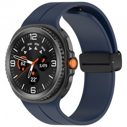 Techsuit W011 silikonový řemínek pro Samsung Galaxy Watch8 40mm / Watch8 44mm / Watch8 Classic 46mm modrý