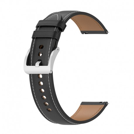 Techsuit W048 22mm kožený řemínek pro Xiaomi Redmi Watch 5 Lite černý