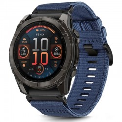 Nylonový řemínek s přezkou QuickFit 22mm pro Garmin Fenix 5S/6S/7S/8 43mm modrý
