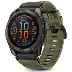 Nylonový řemínek s přezkou QuickFit 22mm pro Garmin Instinct Crossover zelený