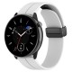 Techsuit W011 silikonový řemínek s magnetem pro Huawei Watch GT 6 41mm bílý