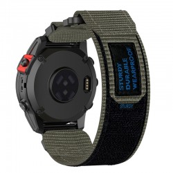 Nylonový řemínek Sturdy pro Garmin Fenix 5 / 5 Plus / 6 / 6 Pro / 7 / 8 47mm šedý