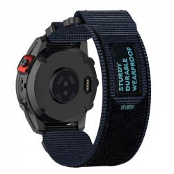 Nylonový řemínek Sturdy 22mm pro Garmin Fenix E 47mm modrý