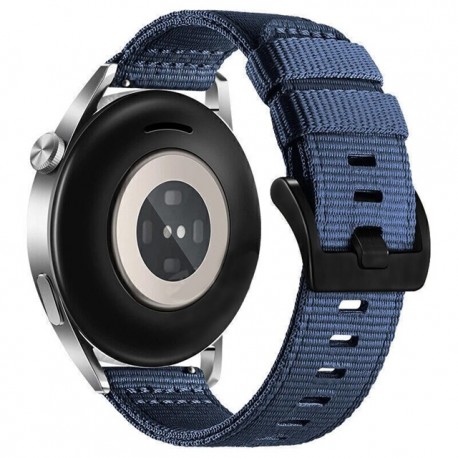 Techsuit nylonový řemínek s přezkou 22mm pro Huawei Watch GT 5 Pro 46mm modrý