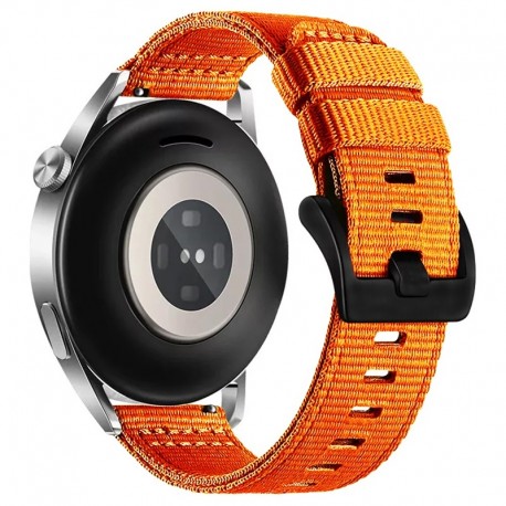 Techsuit nylonový řemínek s přezkou 22mm pro Huawei Watch GT 3 46mm oranžový