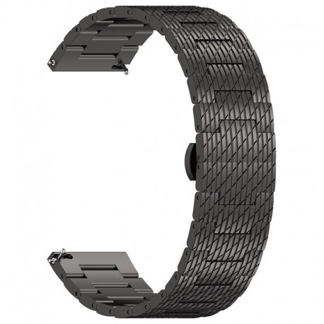 Kovový žebrovaný řemínek W052 22mm pro Garmin Venu 4 45mm černý