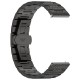 Kovový žebrovaný řemínek W052 20mm pro Garmin Vivoactive 3 černý