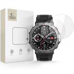 Tvrzené sklo Tech-Protect Glass Fit+ 2-pack pro Amazfit T-Rex 3 Pro (2ks)