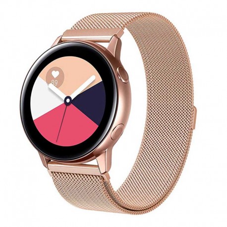 Řemínek Milánský tah pro Samsung Galaxy Watch Active růžový