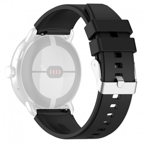 Techsuit W026 22mm silikonový řemínek pro Huawei Watch GT 5 Pro 42mm černý