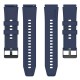 Techsuit W026 20mm silikonový řemínek pro Huawei Watch GT 5 Pro 42mm modrý