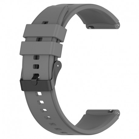 Techsuit W026 20mm silikonový řemínek pro Huawei Watch GT 5 Pro 42mm šedý