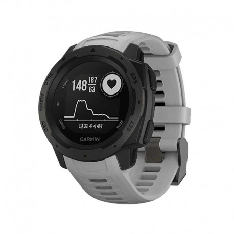 Silikonový řemínek pro Garmin Instinct šedý